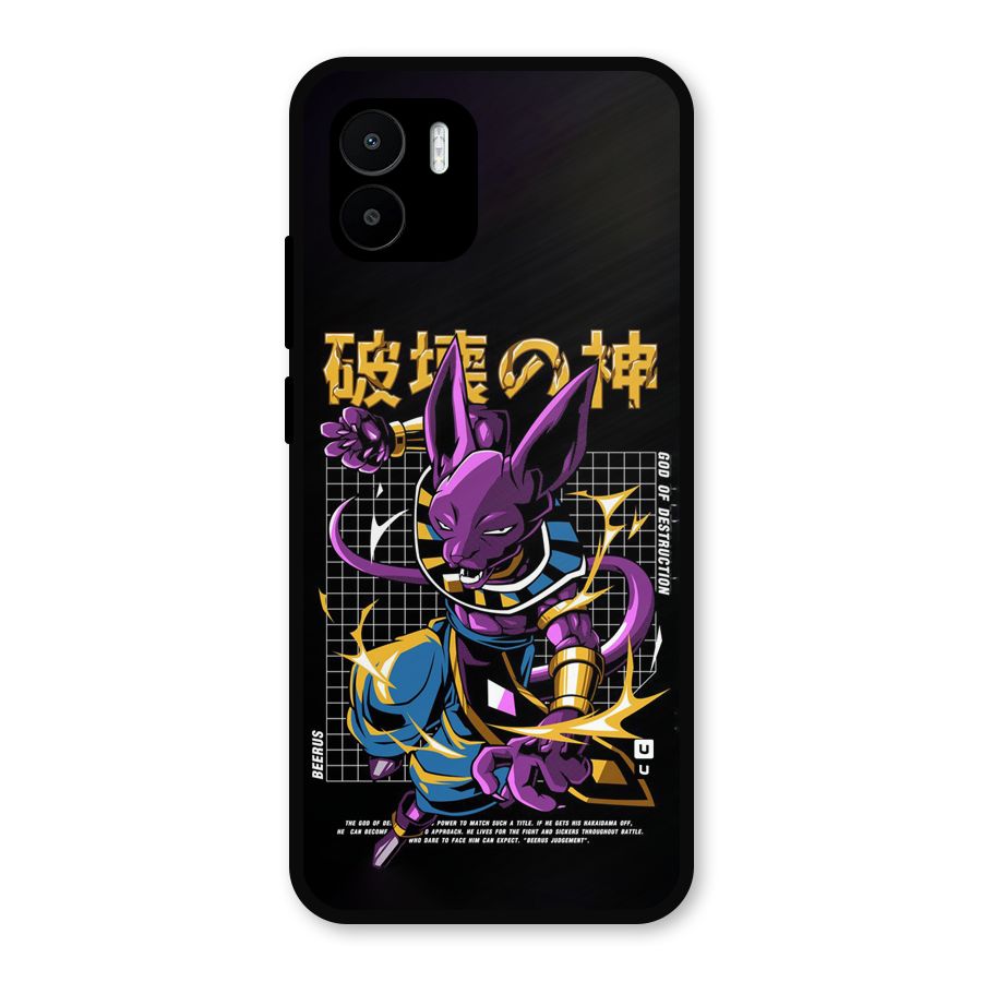 God Of Destruction Metal Back Case for Redmi A1