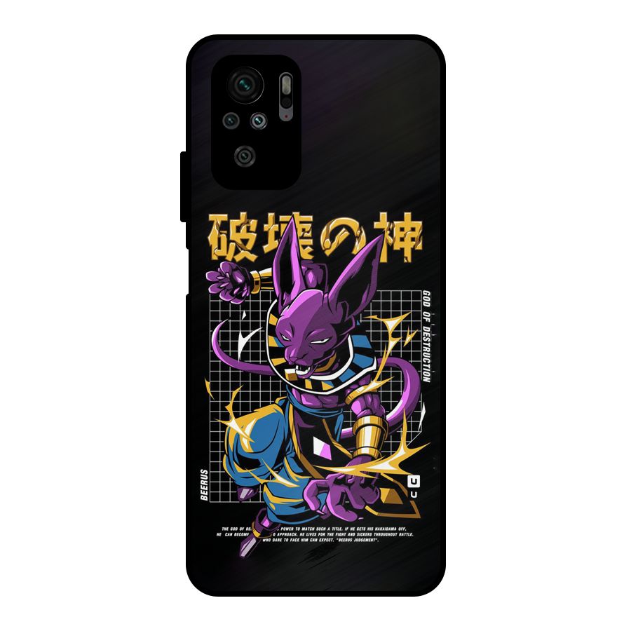 God Of Destruction Metal Back Case for Redmi Note 11 SE