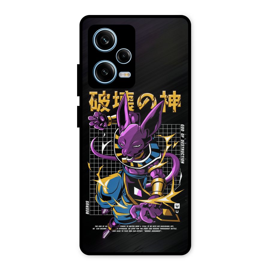 God Of Destruction Metal Back Case for Redmi Note 12 Pro