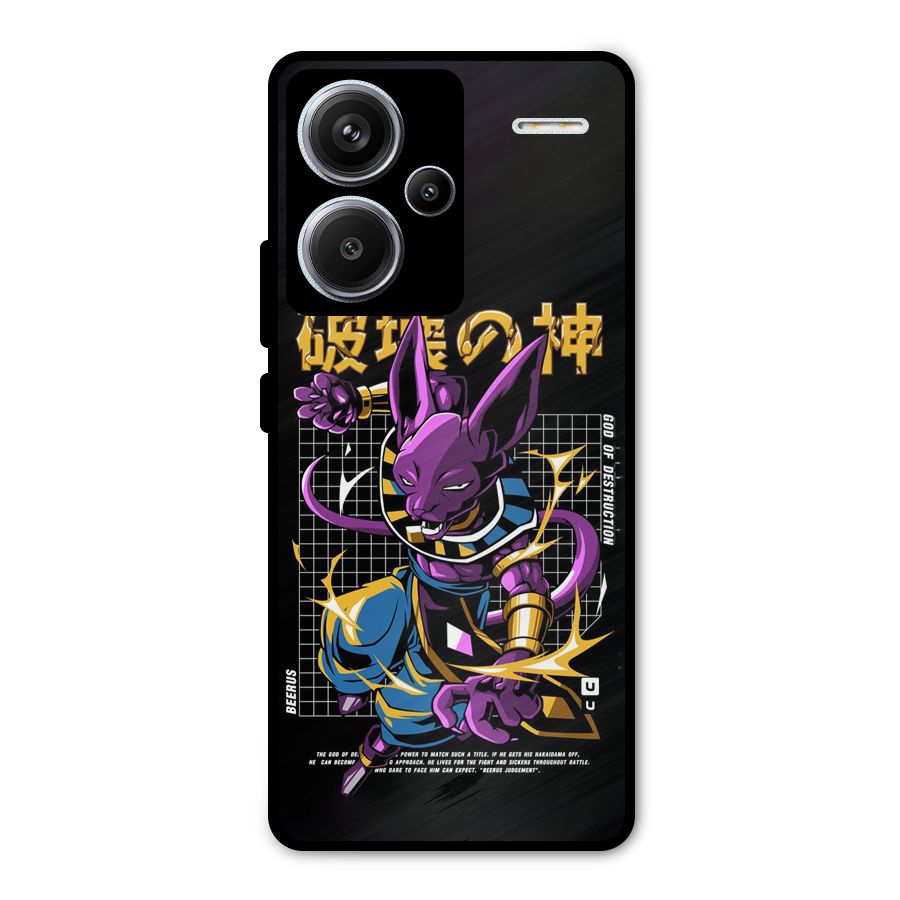 God Of Destruction Metal Back Case for Redmi Note 13 Pro Plus
