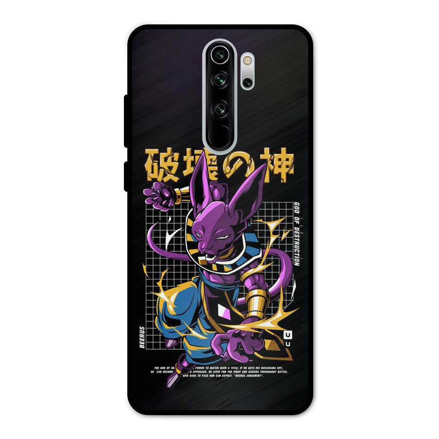 God Of Destruction Metal Back Case for Redmi Note 8 Pro
