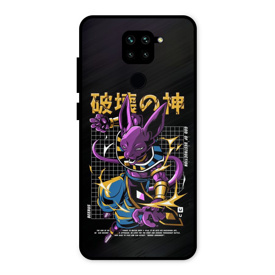 God Of Destruction Metal Back Case for Redmi Note 9