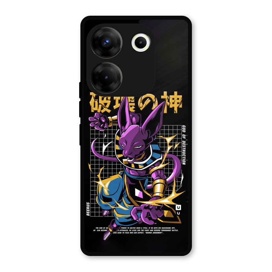 God Of Destruction Metal Back Case for Tecno Camon 20 Pro