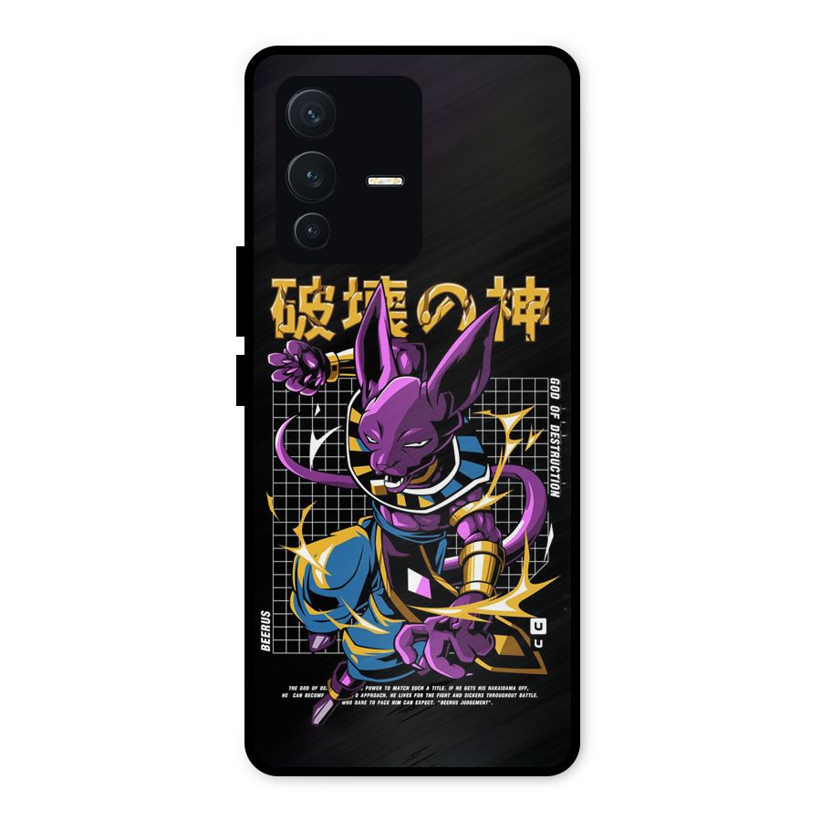 God Of Destruction Metal Back Case for Vivo V23 5G
