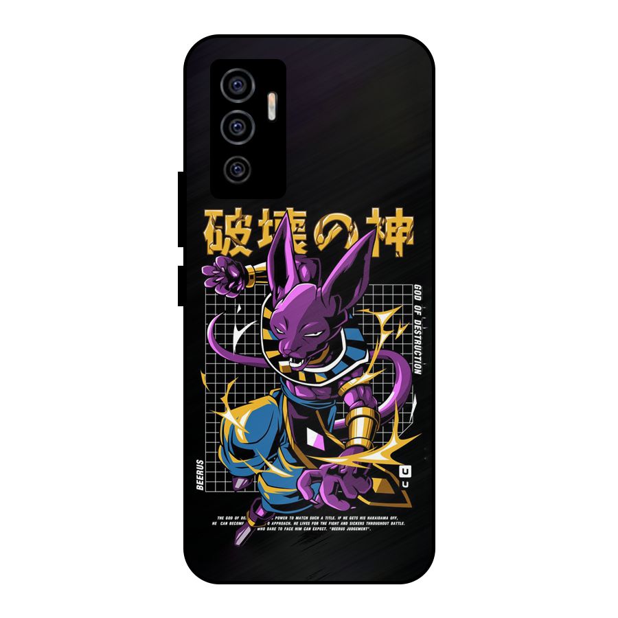 God Of Destruction Metal Back Case for Vivo V23e