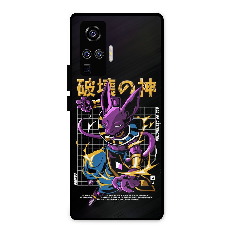 God Of Destruction Metal Back Case for Vivo X50 Pro