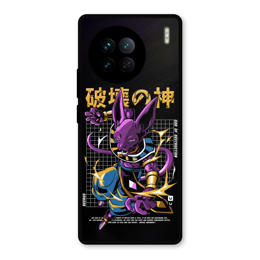 God Of Destruction Metal Back Case for Vivo X90