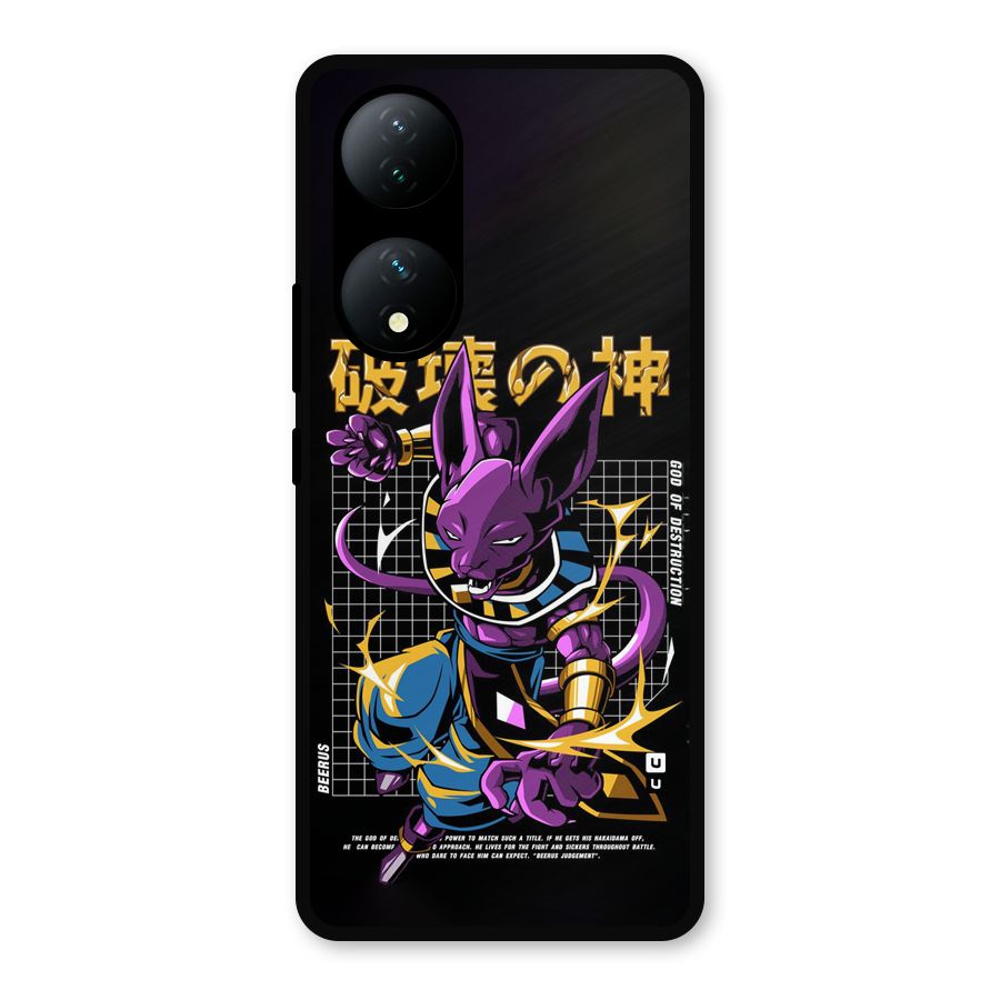 God Of Destruction Metal Back Case for Vivo Y100a