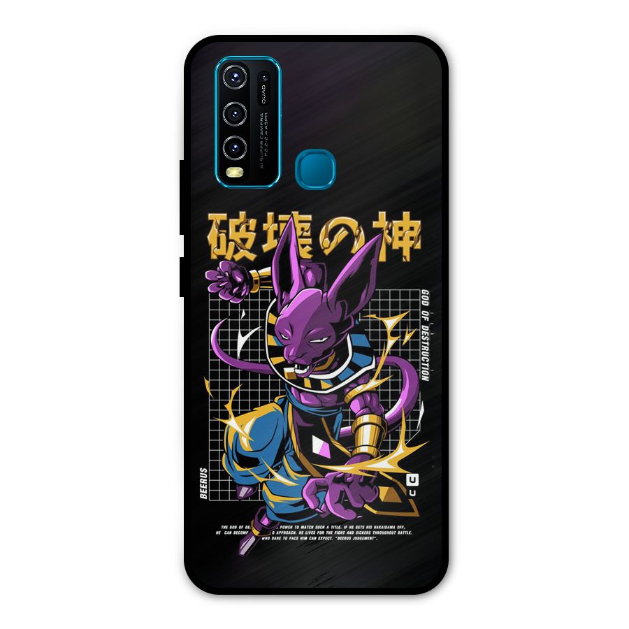 God Of Destruction Metal Back Case for Vivo Y30