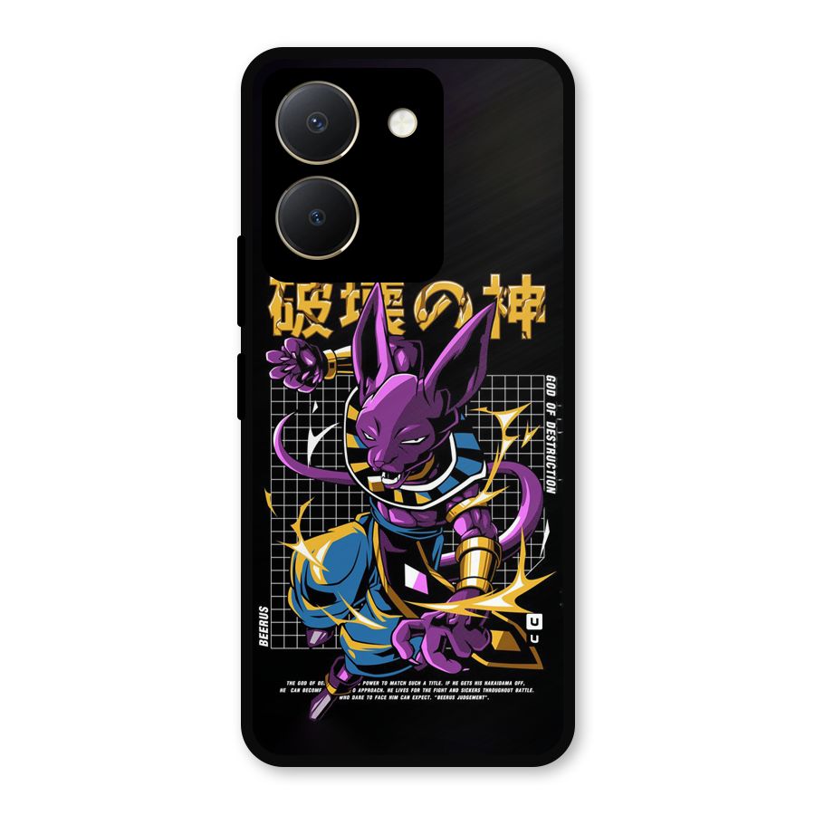 God Of Destruction Metal Back Case for Vivo Y36