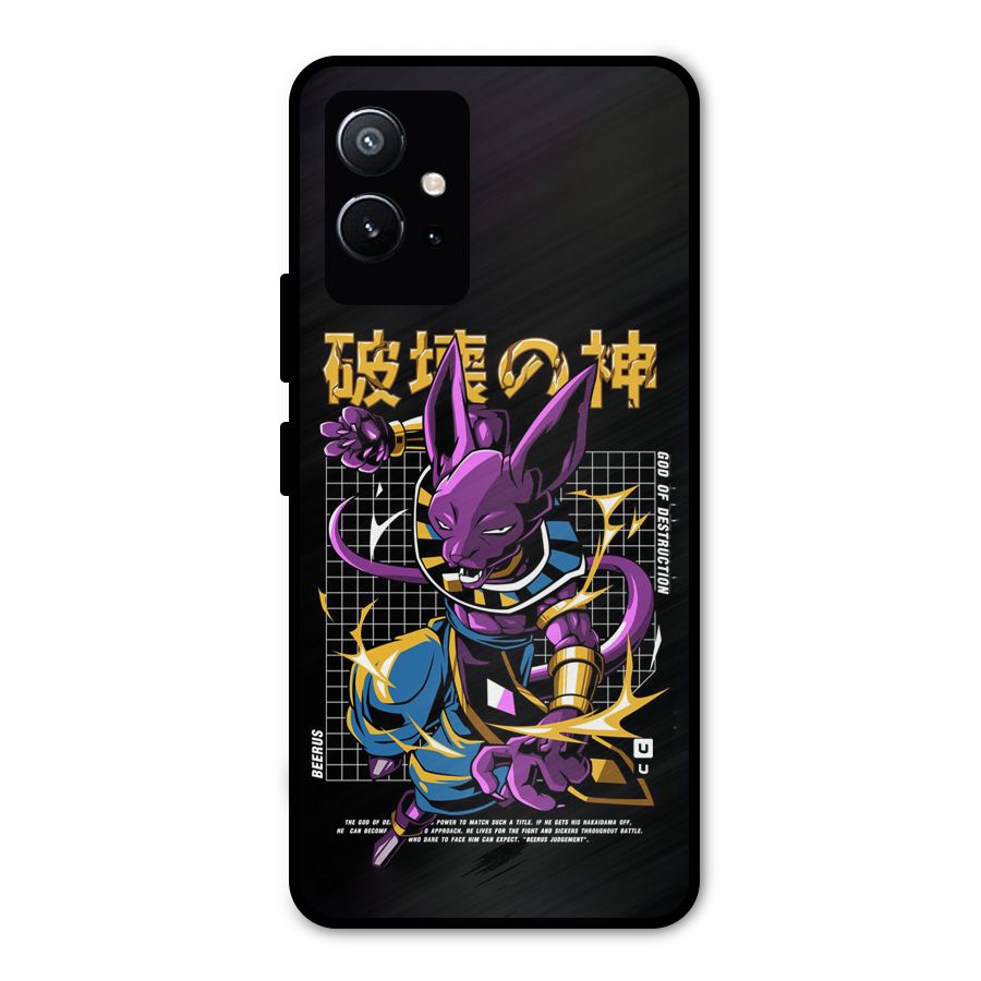God Of Destruction Metal Back Case for Vivo Y75 5G