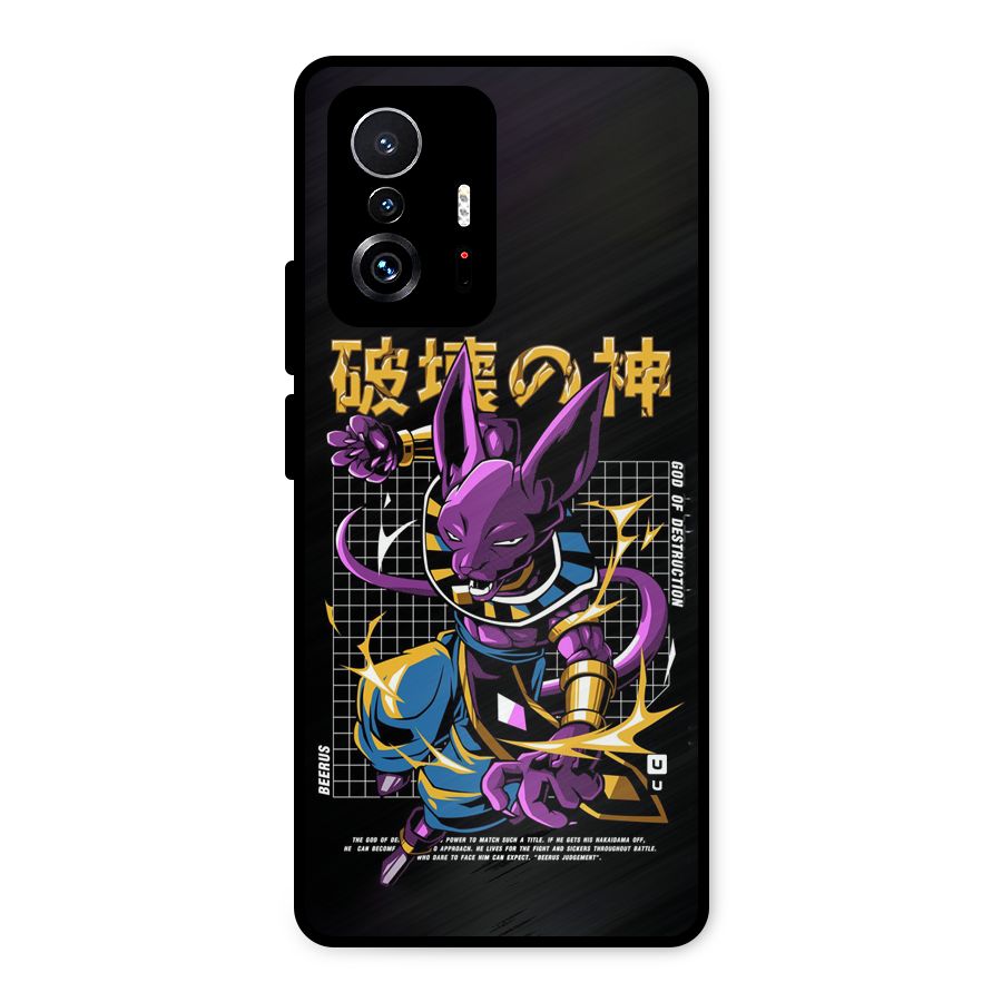 God Of Destruction Metal Back Case for Xiaomi 11T Pro