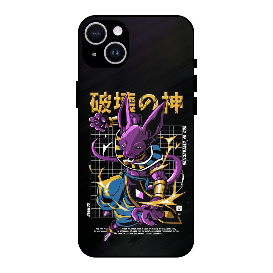 God Of Destruction Metal Back Case for iPhone 14 Plus