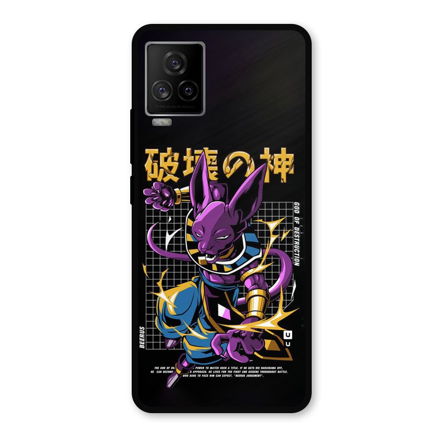 God Of Destruction Metal Back Case for iQOO 7 Legend 5G