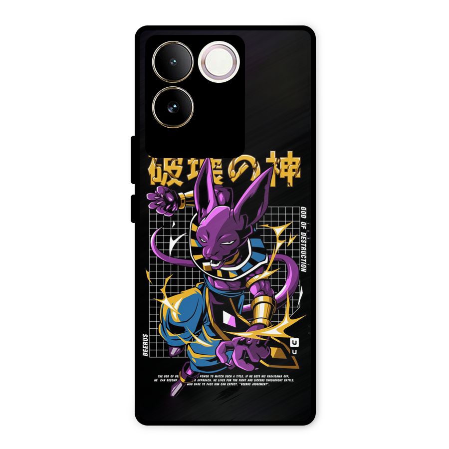 God Of Destruction Metal Back Case for iQOO Z7 Pro