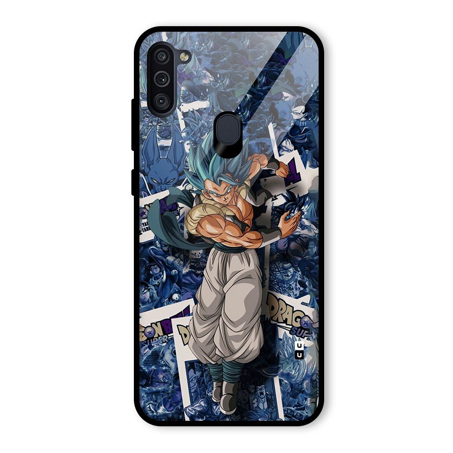 Gogeta Stance Glass Back Case for Galaxy M11