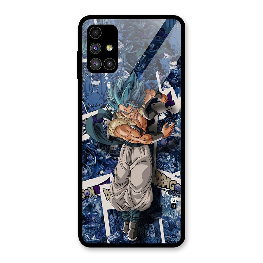 Gogeta Stance Glass Back Case for Galaxy M51