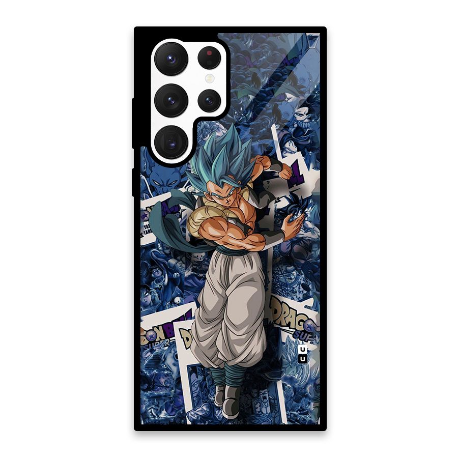 Gogeta Stance Glass Back Case for Galaxy S22 Ultra 5G
