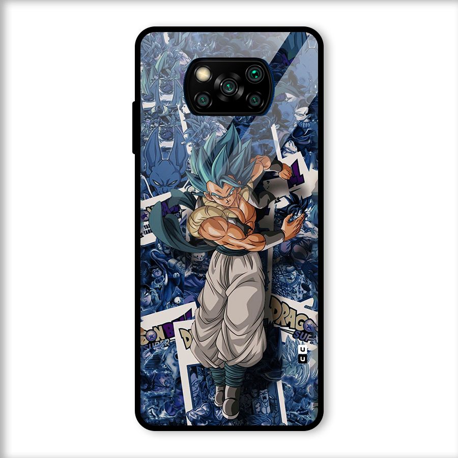 Gogeta Stance Glass Back Case for Poco X3