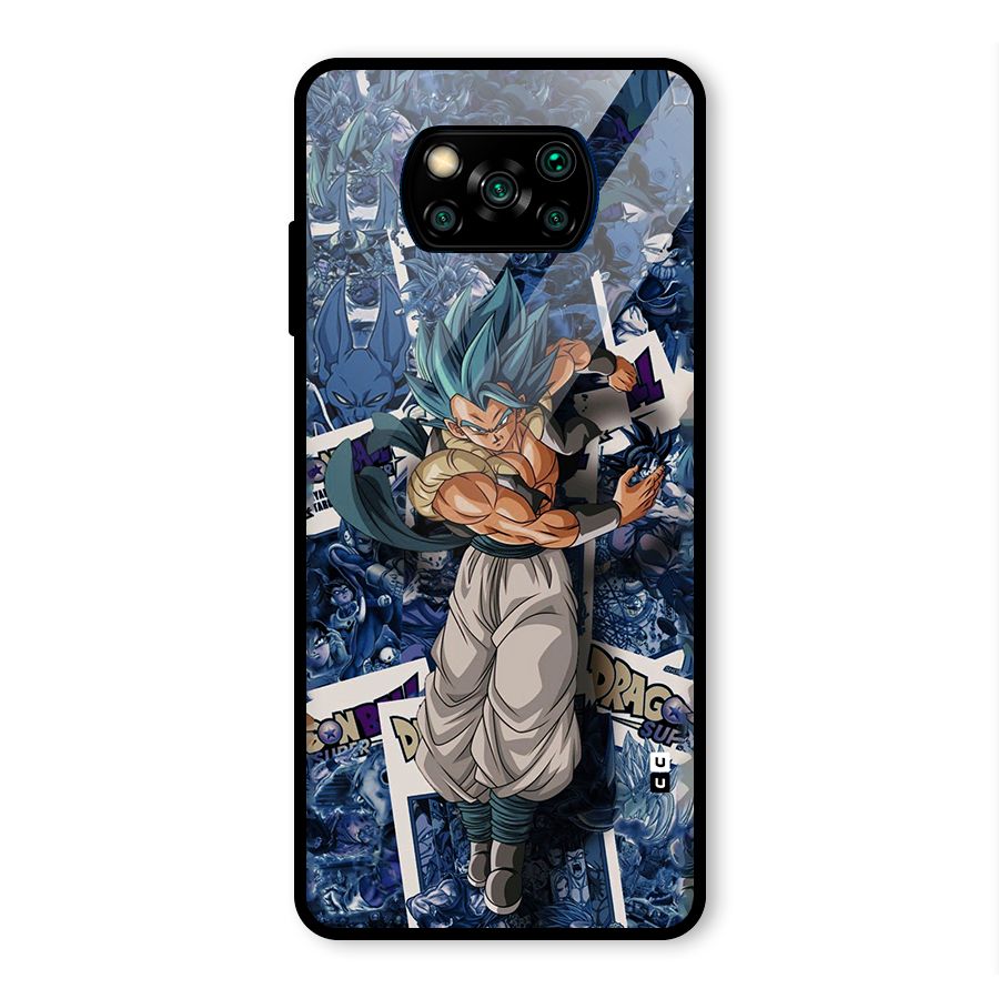 Gogeta Stance Glass Back Case for Poco X3 Pro