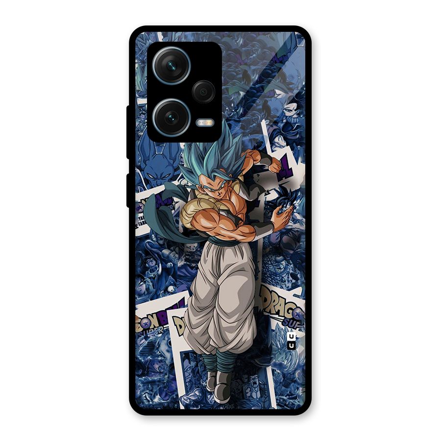 Gogeta Stance Glass Back Case for Redmi Note 12 Pro Plus 5G