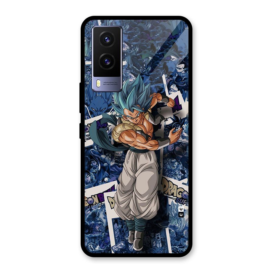 Gogeta Stance Glass Back Case for Vivo V21e 5G