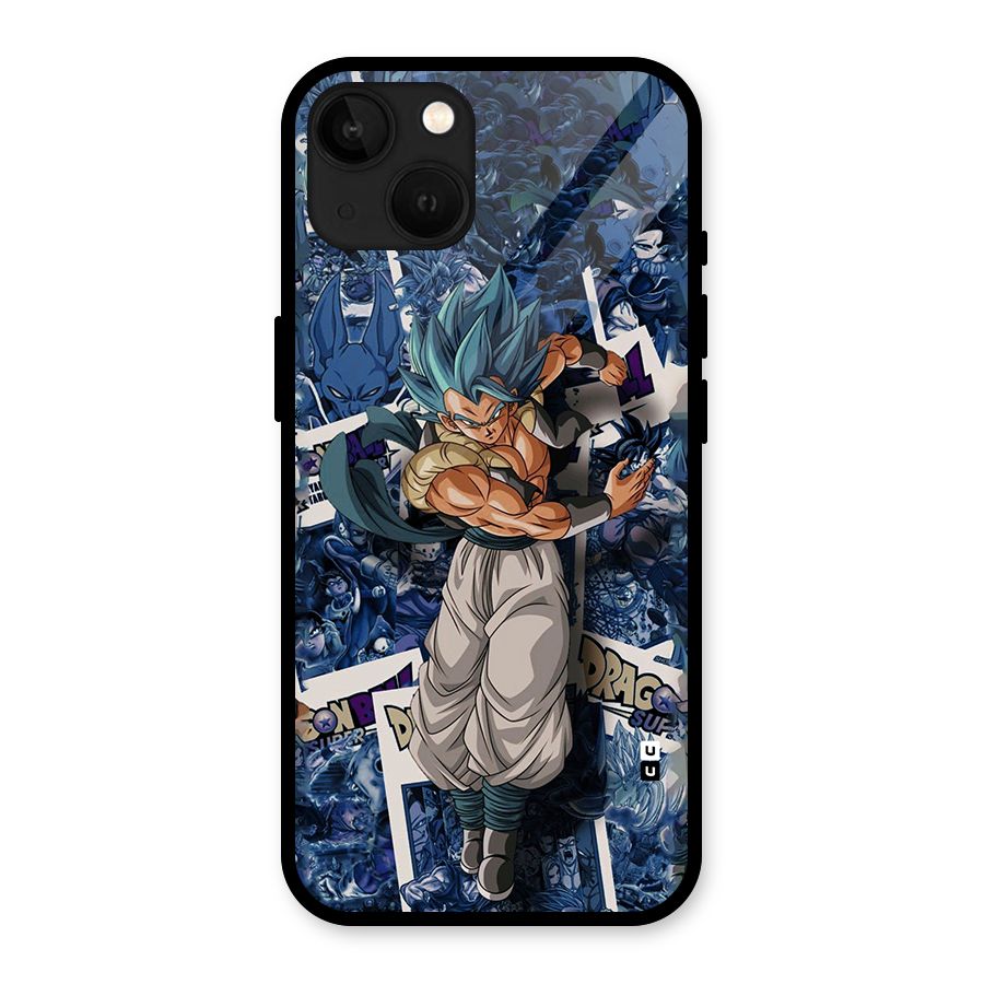 Gogeta Stance Glass Back Case for iPhone 13