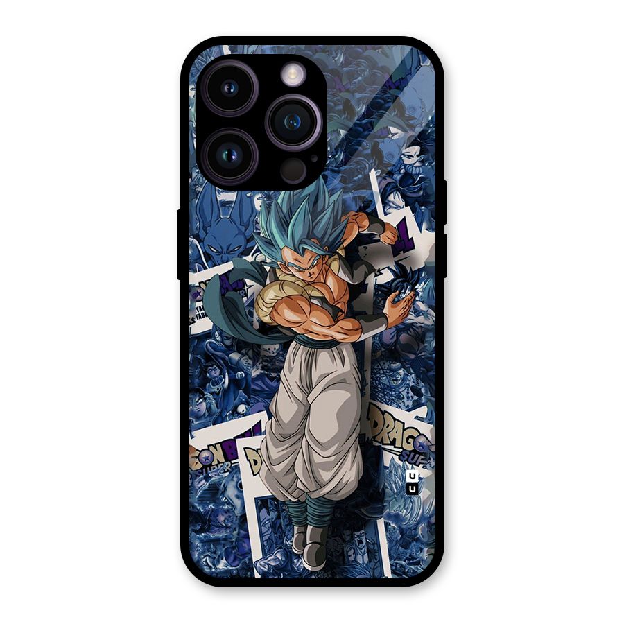Gogeta Stance Glass Back Case for iPhone 14 Pro Max