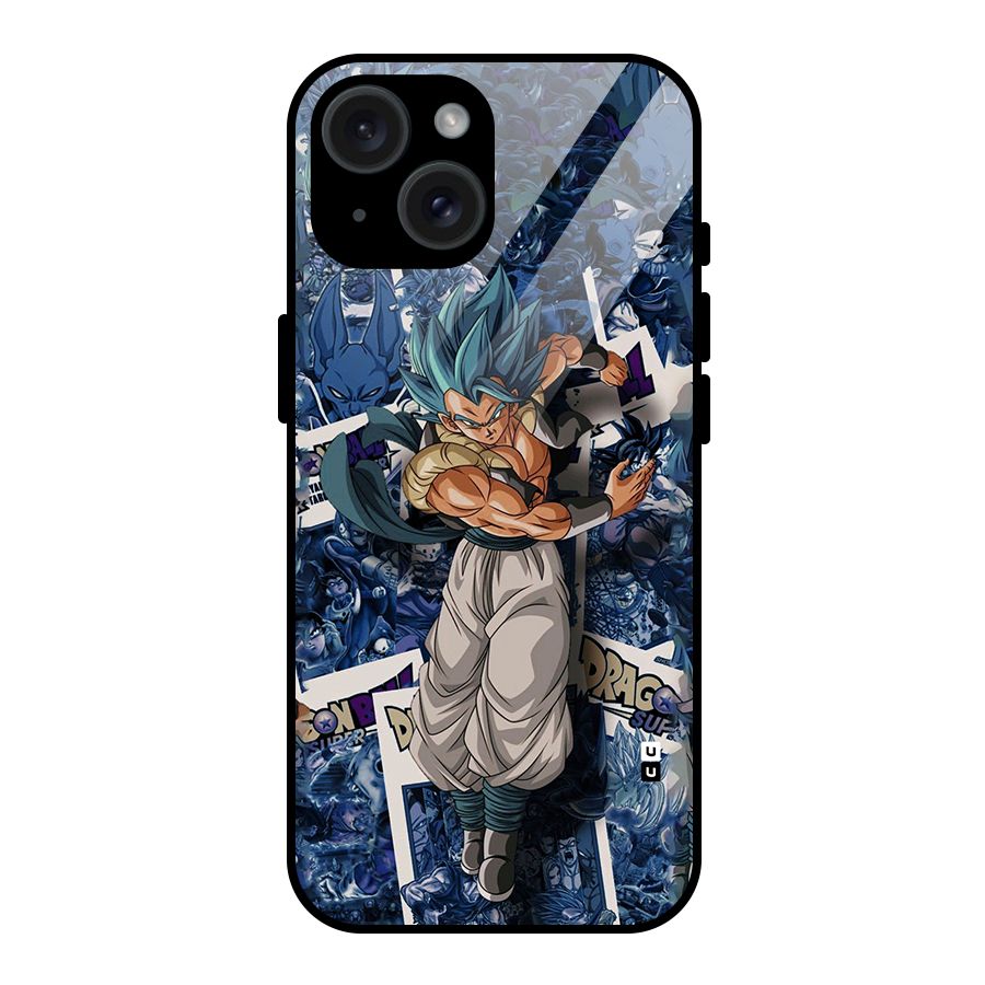 Gogeta Stance Glass Back Case for iPhone 15