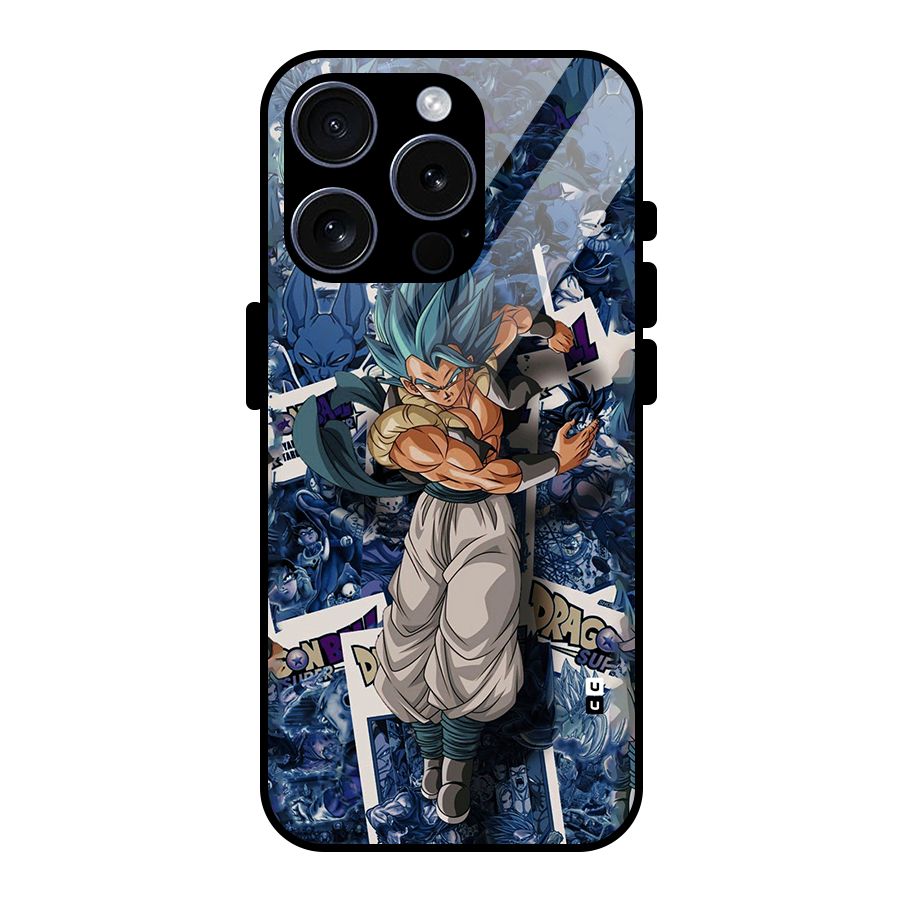 Gogeta Stance Glass Back Case for iPhone 15 Pro