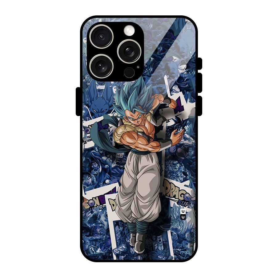 Gogeta Stance Glass Back Case for iPhone 15 Pro Max