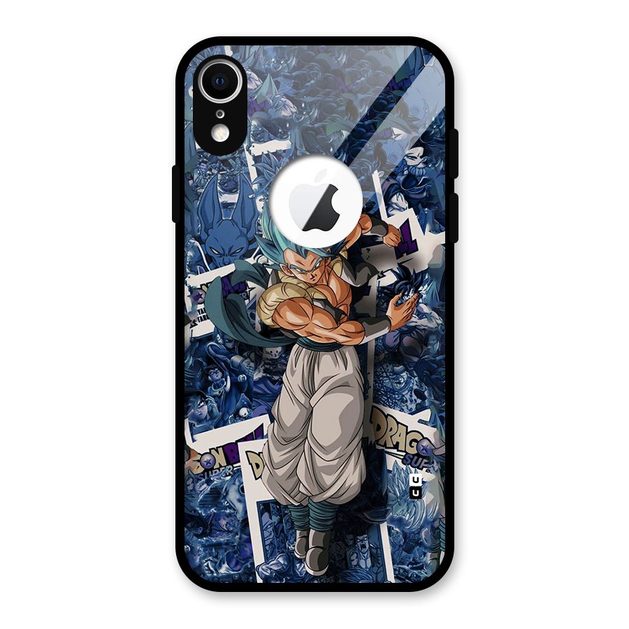 Gogeta Stance Glass Back Case for iPhone XR Logo Cut