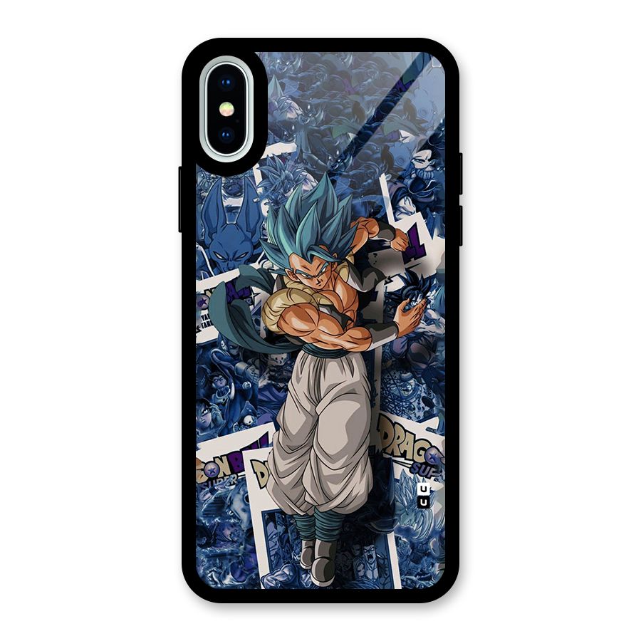 Gogeta Stance Glass Back Case for iPhone XS
