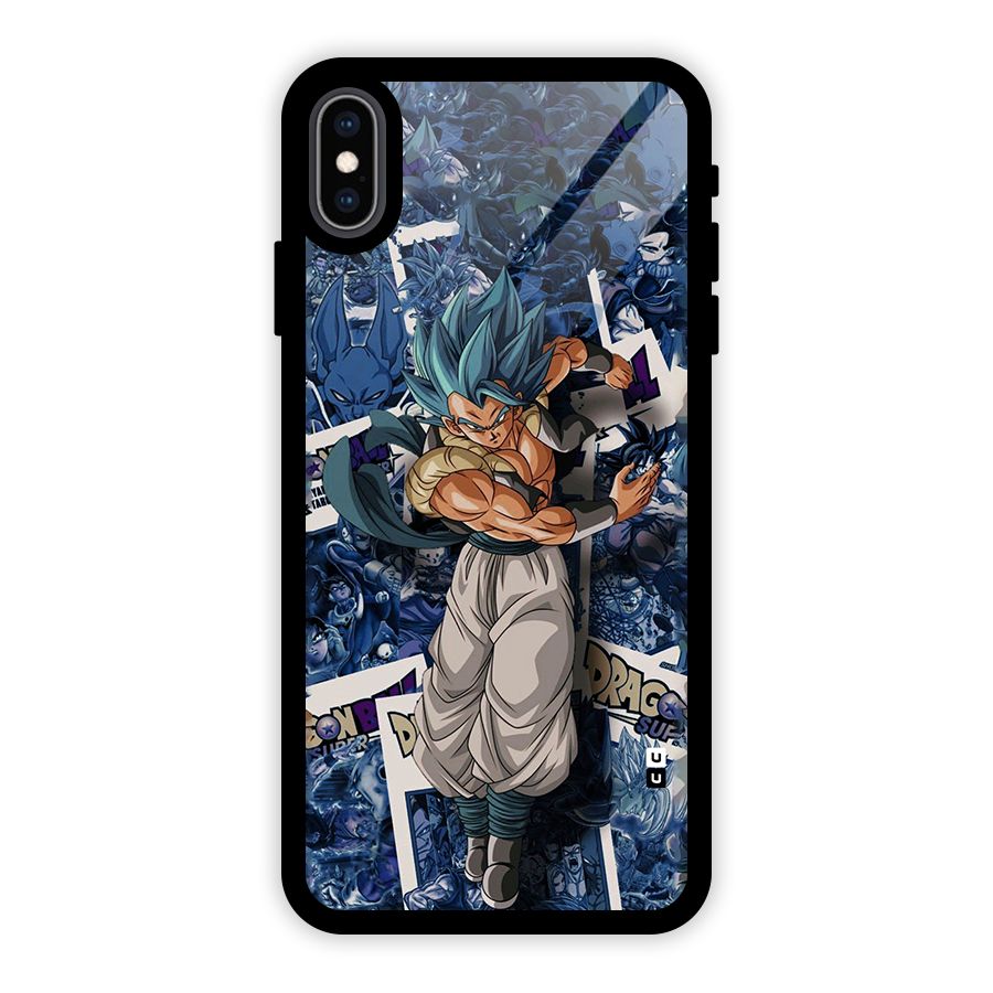 Gogeta Stance Glass Back Case for iPhone XS Max