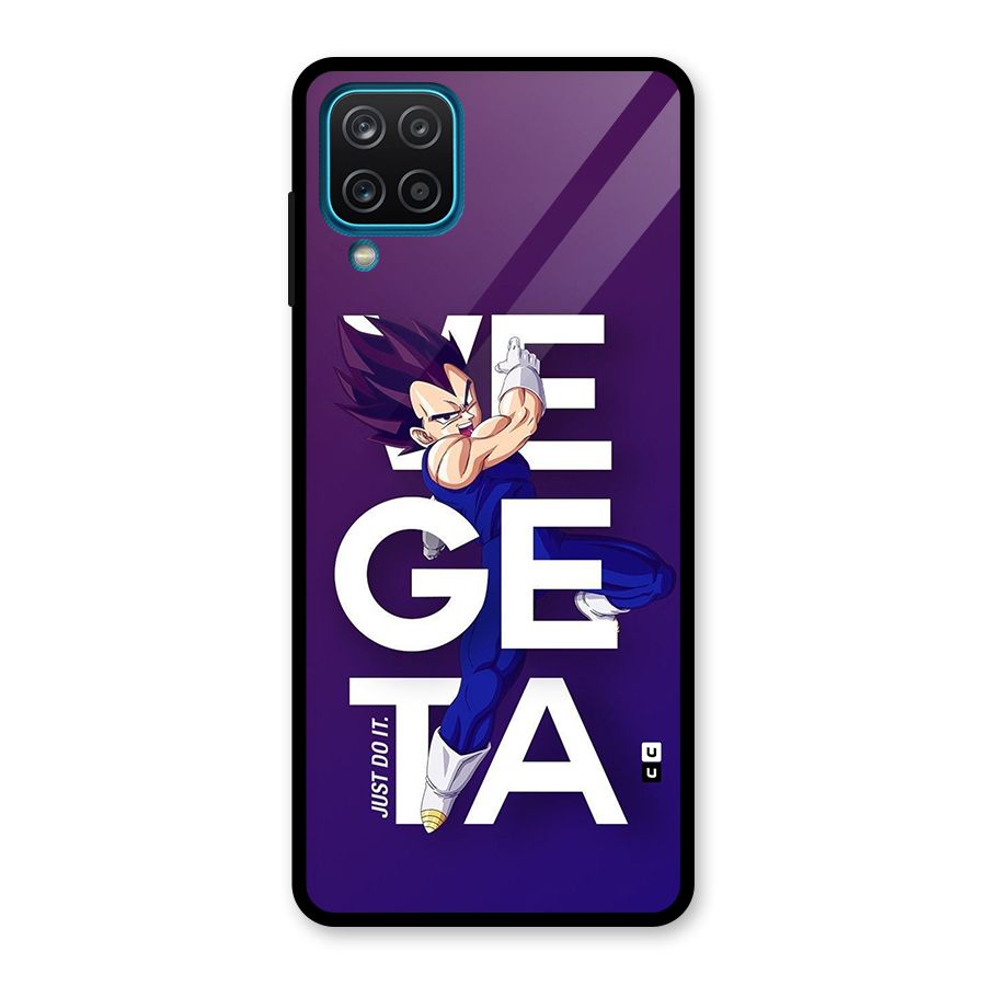 Gogeta Stance Typo Glass Back Case for Galaxy A12