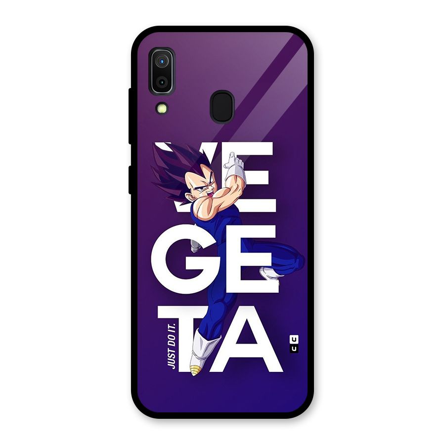 Gogeta Stance Typo Glass Back Case for Galaxy A30