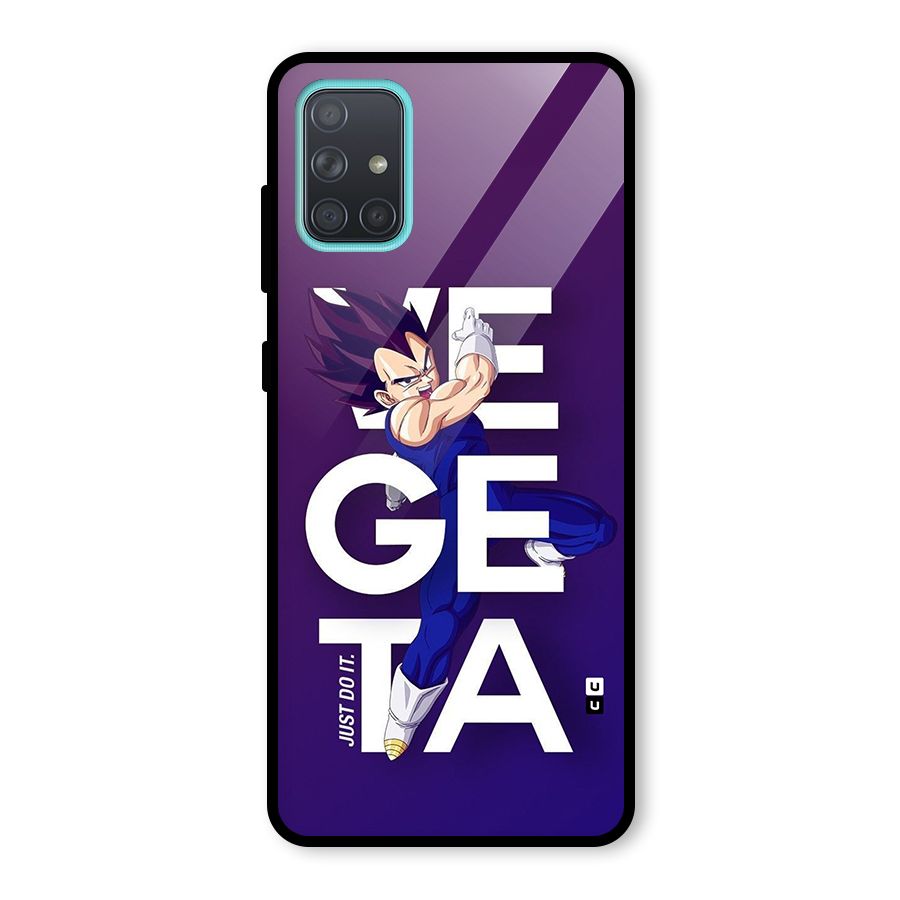 Gogeta Stance Typo Glass Back Case for Galaxy A71