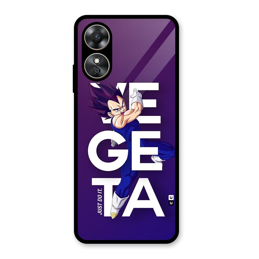 Gogeta Stance Typo Glass Back Case for Oppo A17