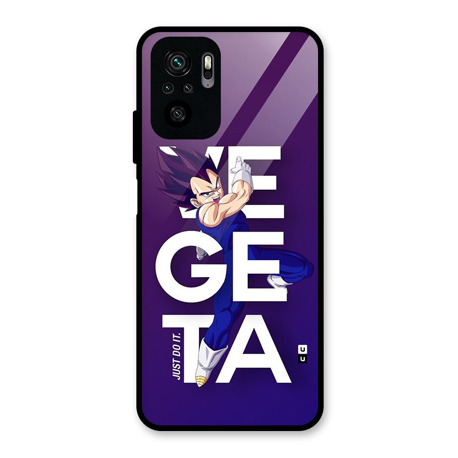 Gogeta Stance Typo Glass Back Case for Redmi Note 10S