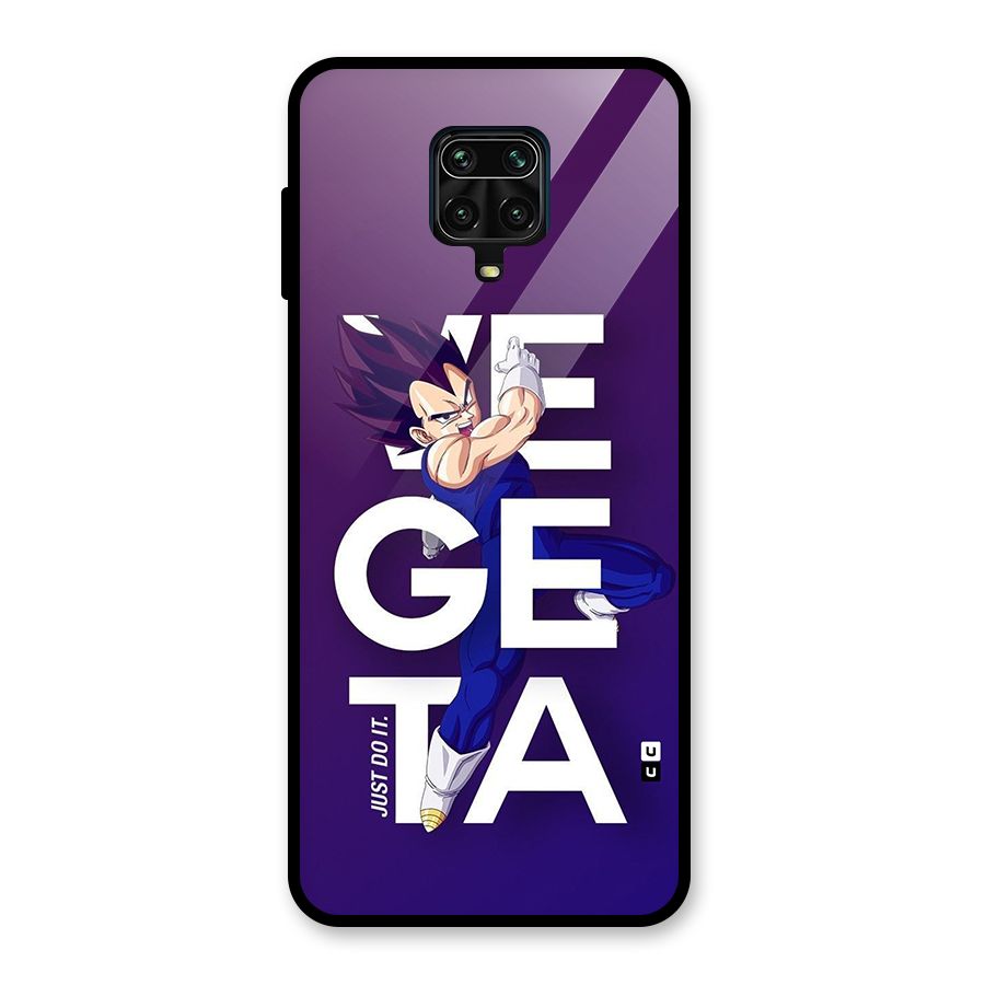 Gogeta Stance Typo Glass Back Case for Redmi Note 9 Pro