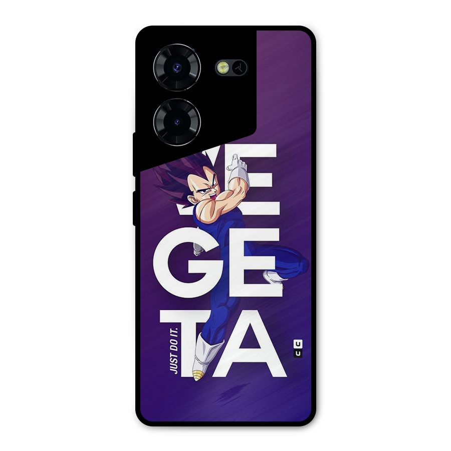Gogeta Stance Typo Metal Back Case for Tecno Pova 5 Pro 5G