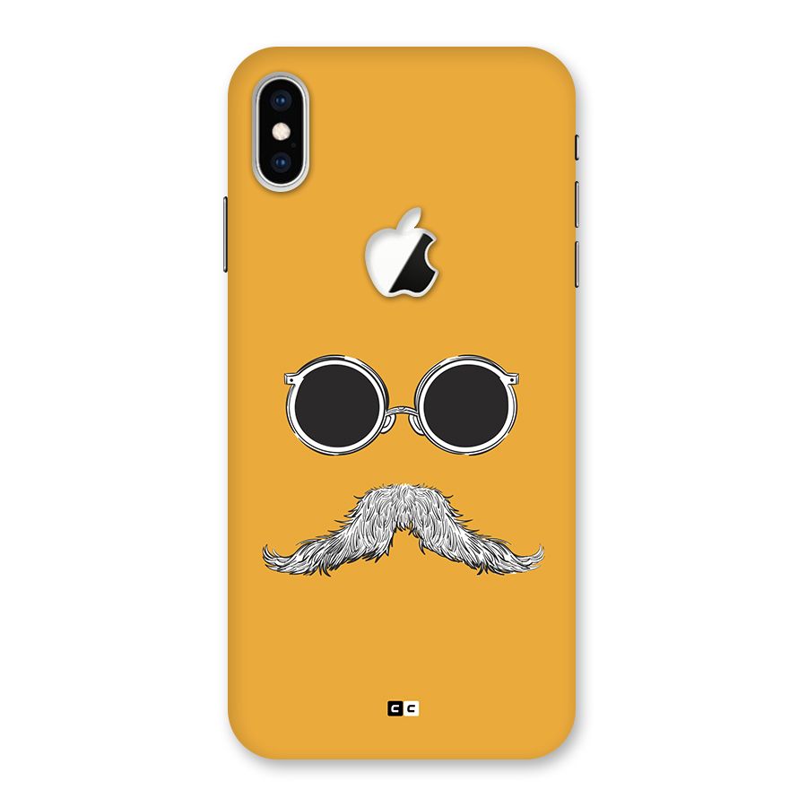 Goggle Man Back Case for iPhone XS Max Apple Cut