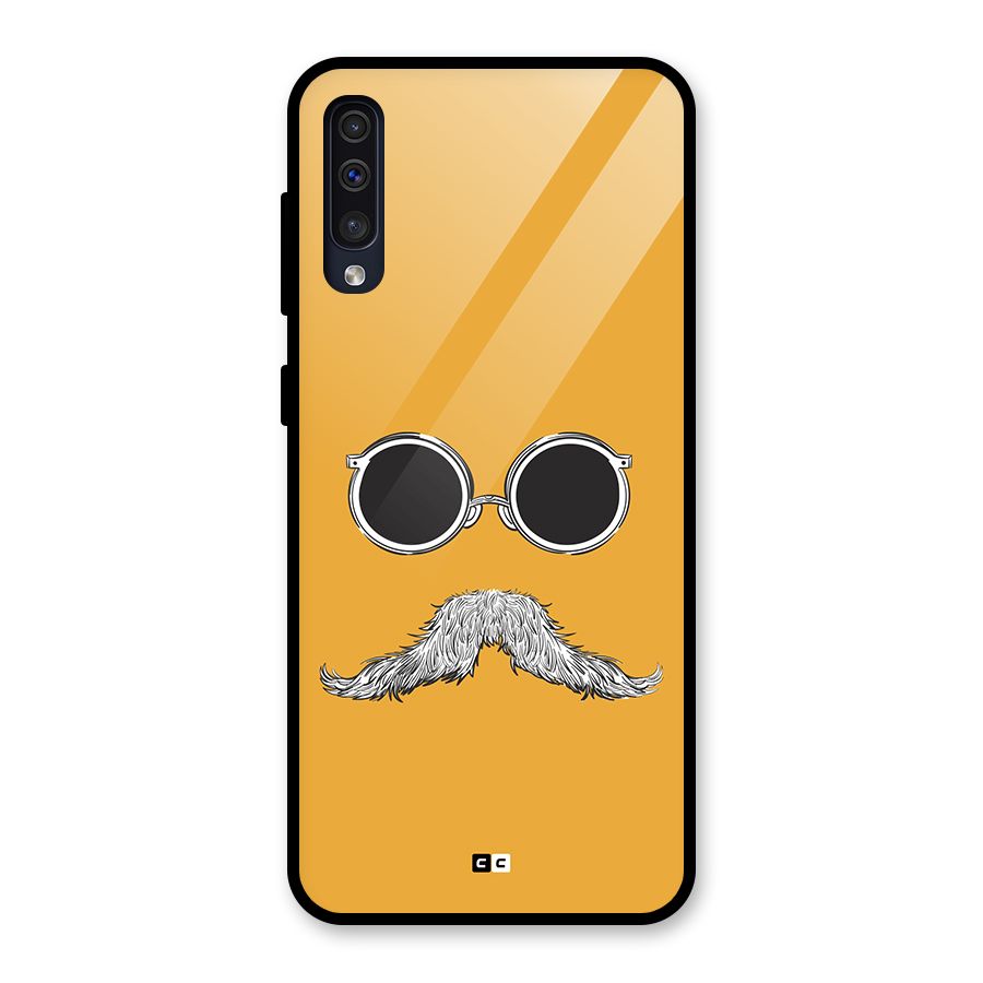 Goggle Man Glass Back Case for Galaxy A50