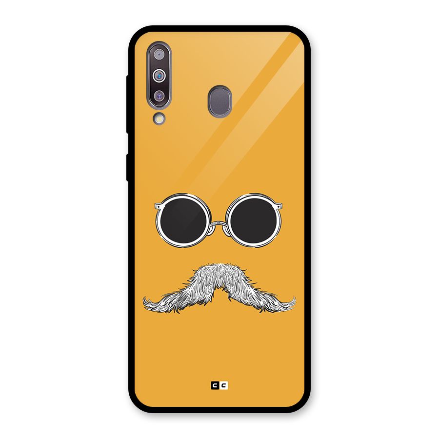 Goggle Man Glass Back Case for Galaxy M30
