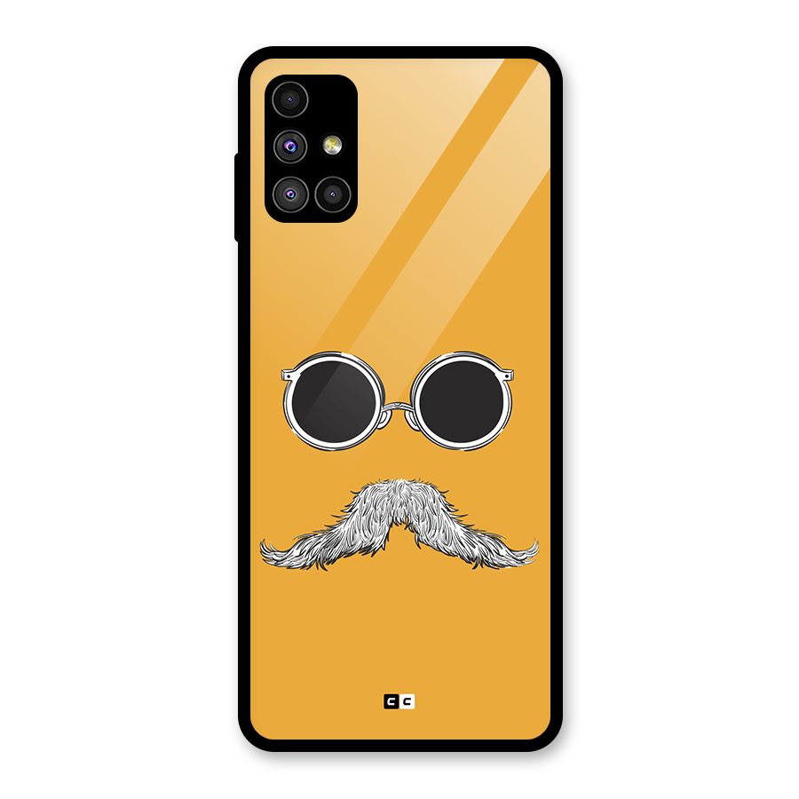 Goggle Man Glass Back Case for Galaxy M51