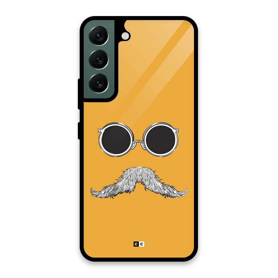 Goggle Man Glass Back Case for Galaxy S22 5G