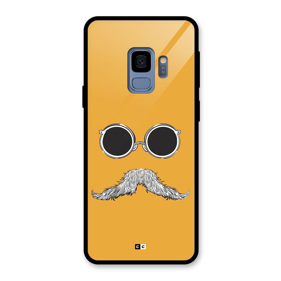 Goggle Man Glass Back Case for Galaxy S9