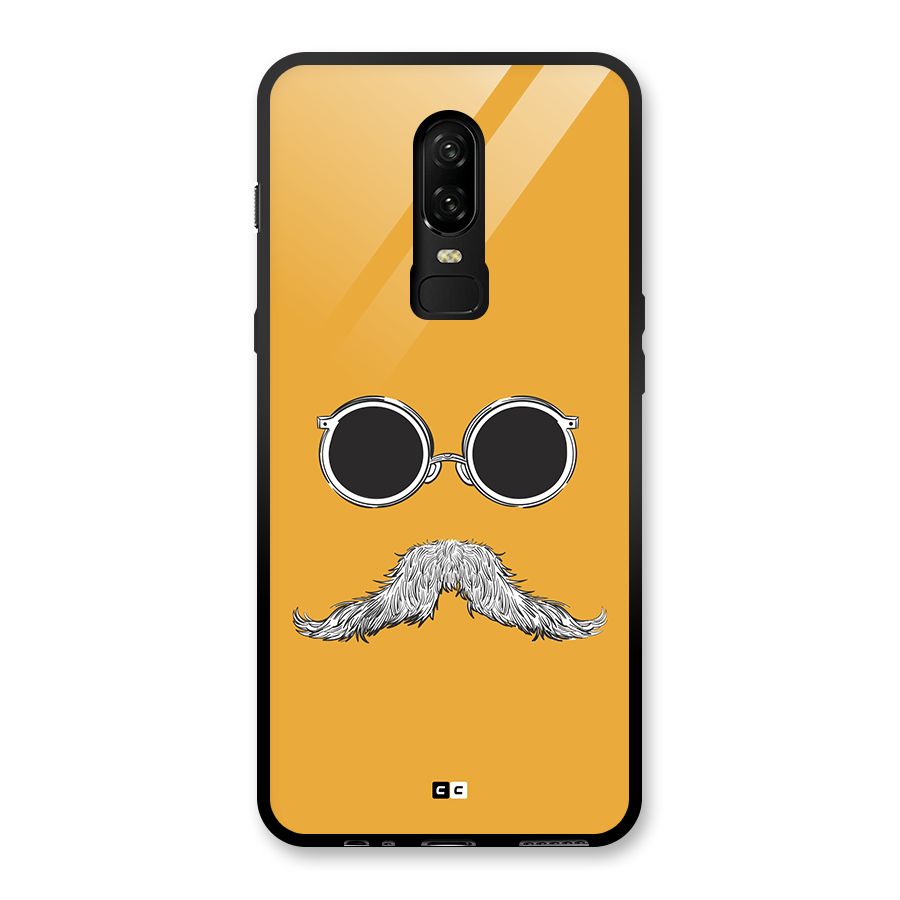 Goggle Man Glass Back Case for OnePlus 6
