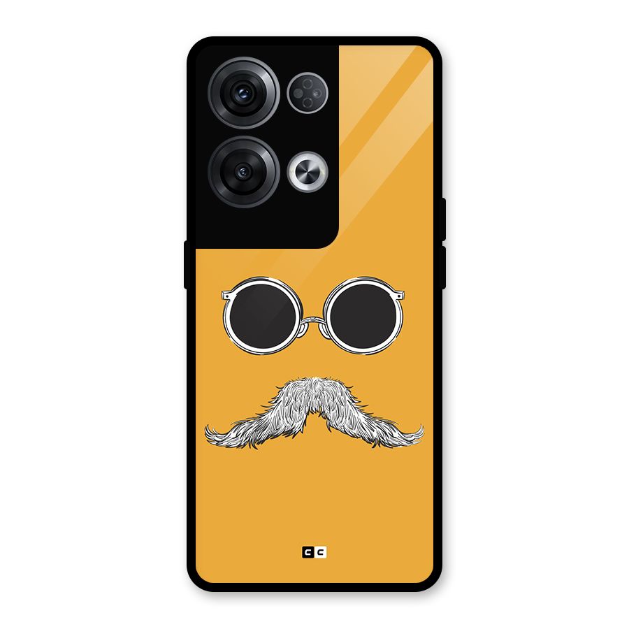 Goggle Man Glass Back Case for Oppo Reno8 Pro 5G