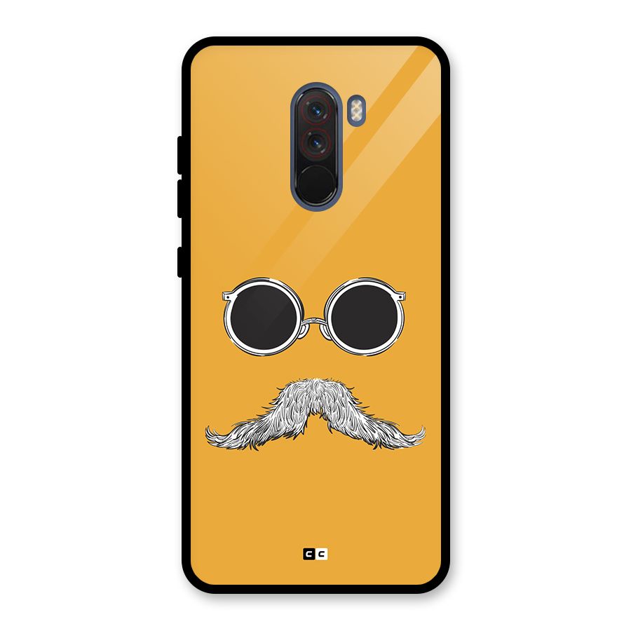 Goggle Man Glass Back Case for Poco F1